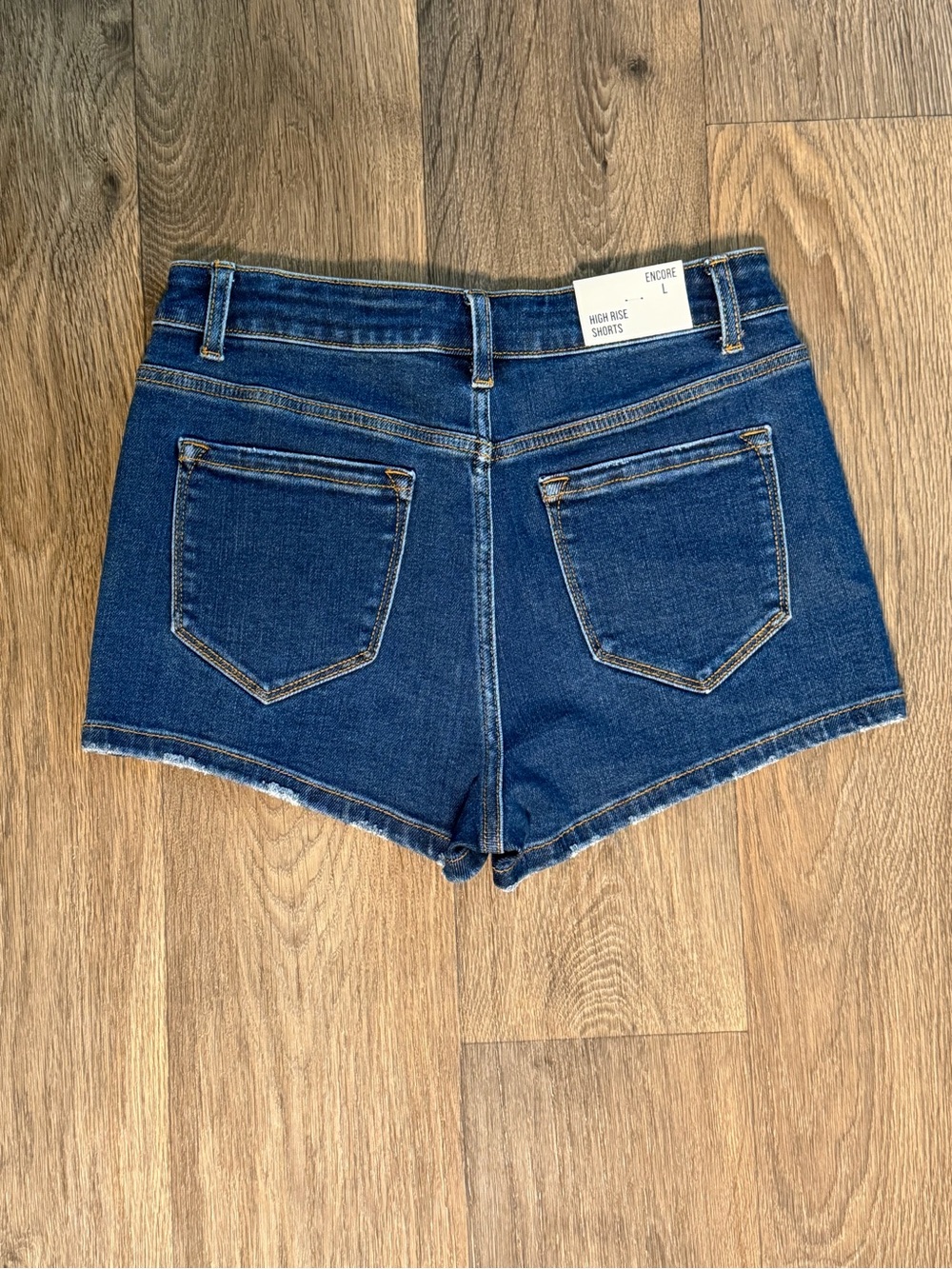 High Rise Jean Shorts Top